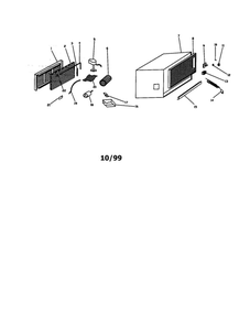 Essick Evaporative Cooler Diagram and Parts List for E-5200  Essick Air Air Conditioner